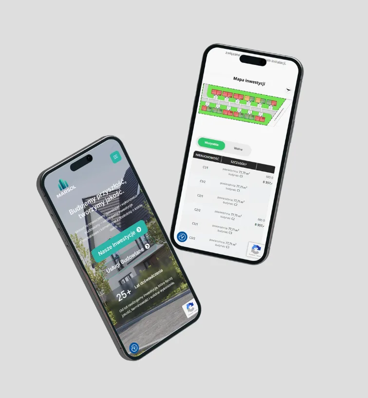 Marsol Developer – strony internetowe zrealizowana przez OlekCodeTech