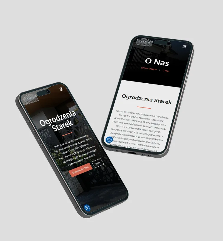 Ogrodzenia i Balustrady | STAREK – strony internetowe zrealizowana przez OlekCodeTech