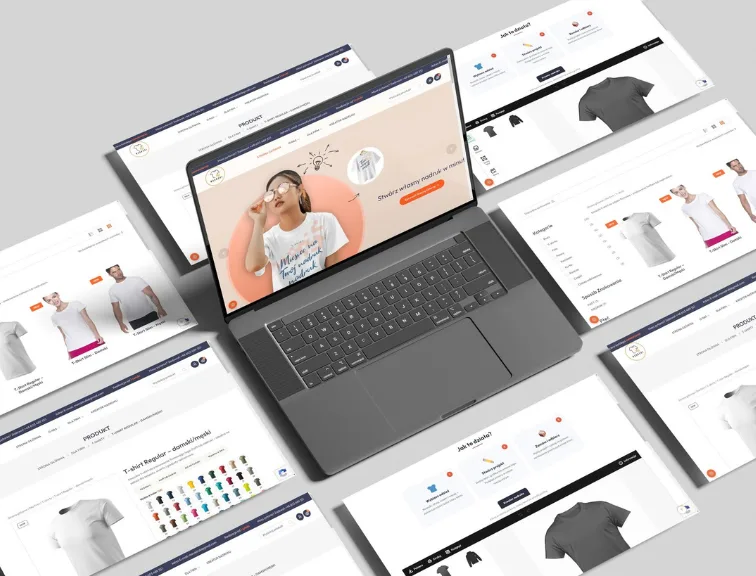 MS Nadruki – sklepy internetowe zrealizowana przez OlekCodeTech