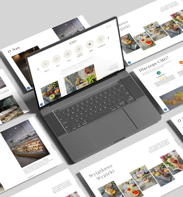 CMG - Cukiernia Marek Gagatek – strony internetowe zrealizowana przez OlekCodeTech
