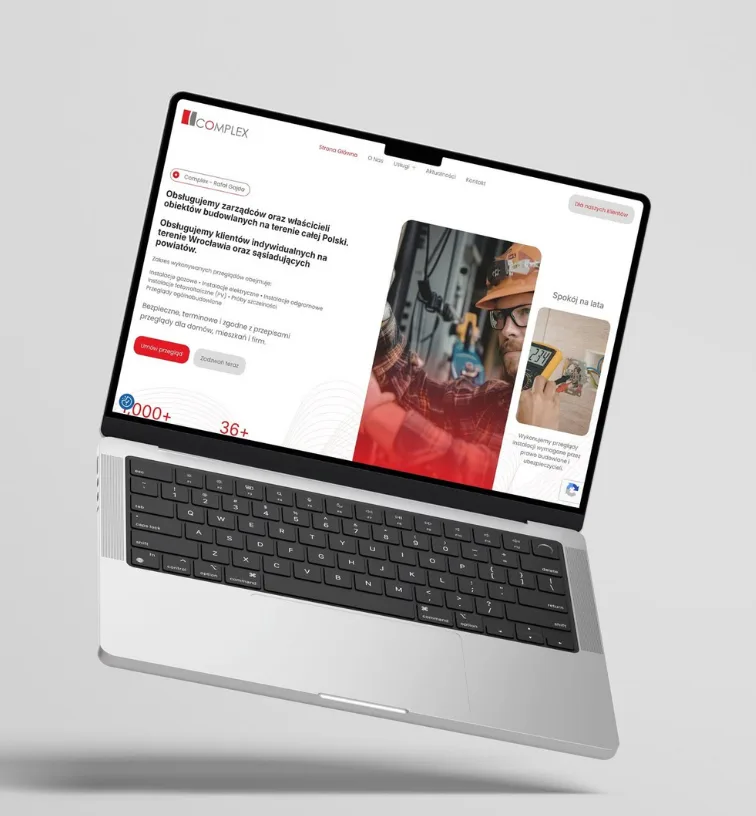 Complex - Rafał Gajda – strony internetowe zrealizowana przez OlekCodeTech